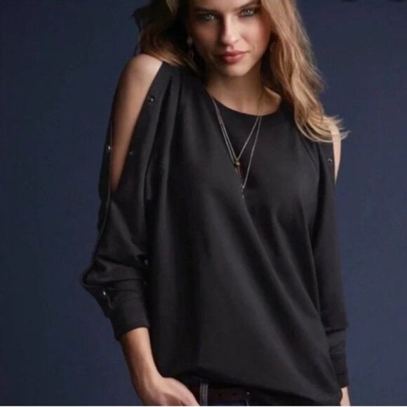 CAbi Snap Sleeve Sweatshirt Style #3686 - Picture 2 of 8